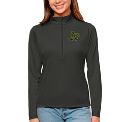 Athletics Antigua Women's Tribute Quarter-Zip Pullover Top - MLB Pullover