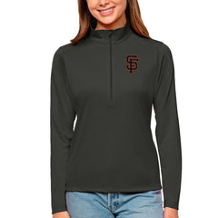 San Francisco Giants Antigua Women's Tribute Quarter-Zip Pullover Top - MLB Pullover