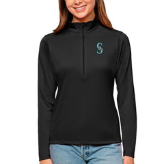 Seattle Mariners Antigua Women's Tribute Quarter-Zip Pullover Top - MLB Pullover