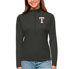 Texas Rangers Antigua Women's Tribute Quarter-Zip Pullover Top - MLB Pullover