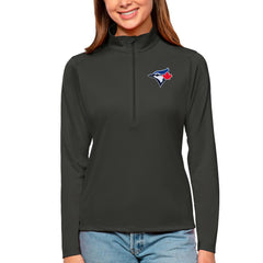 Toronto Blue Jays Antigua Women's Tribute Quarter-Zip Pullover Top - MLB Pullover