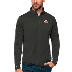 Cincinnati Reds Antigua Tribute Quarter-Zip Pullover Top - MLB Pullover