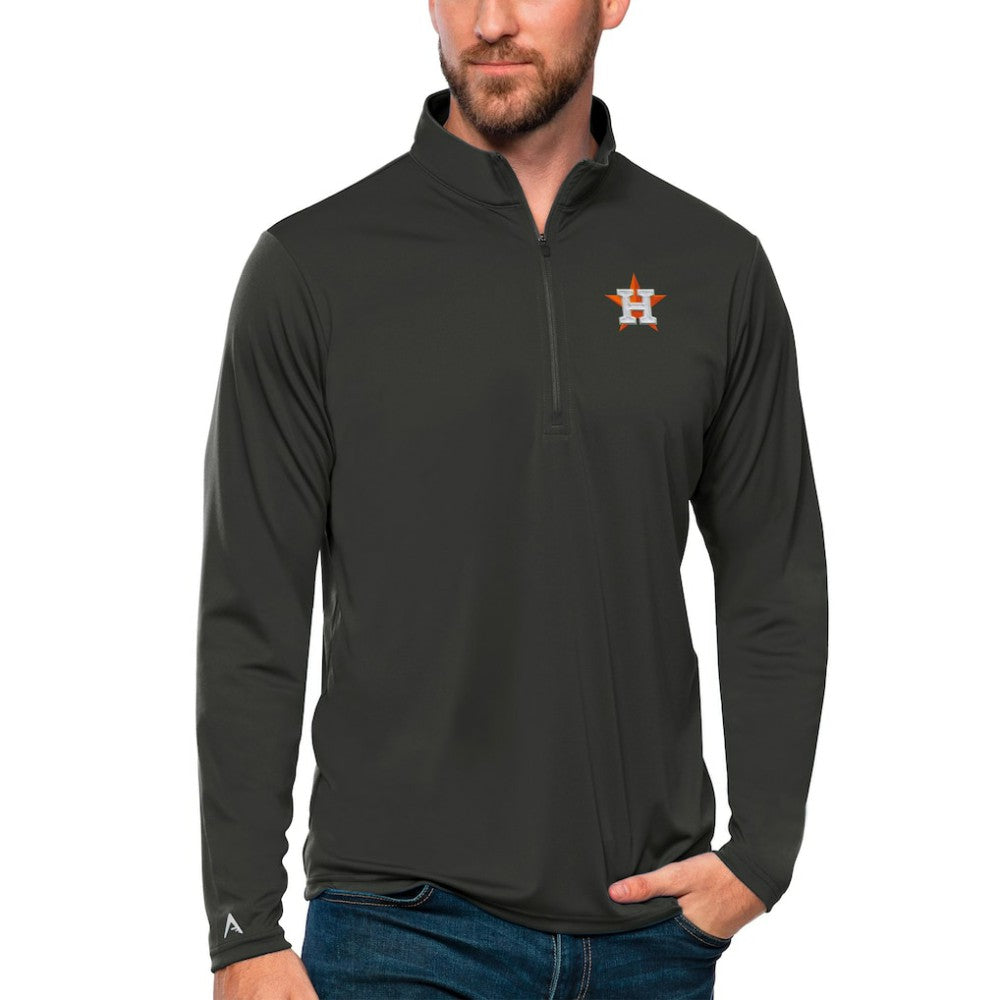Houston Astros Antigua Tribute Quarter-Zip Pullover Top - MLB Pullover