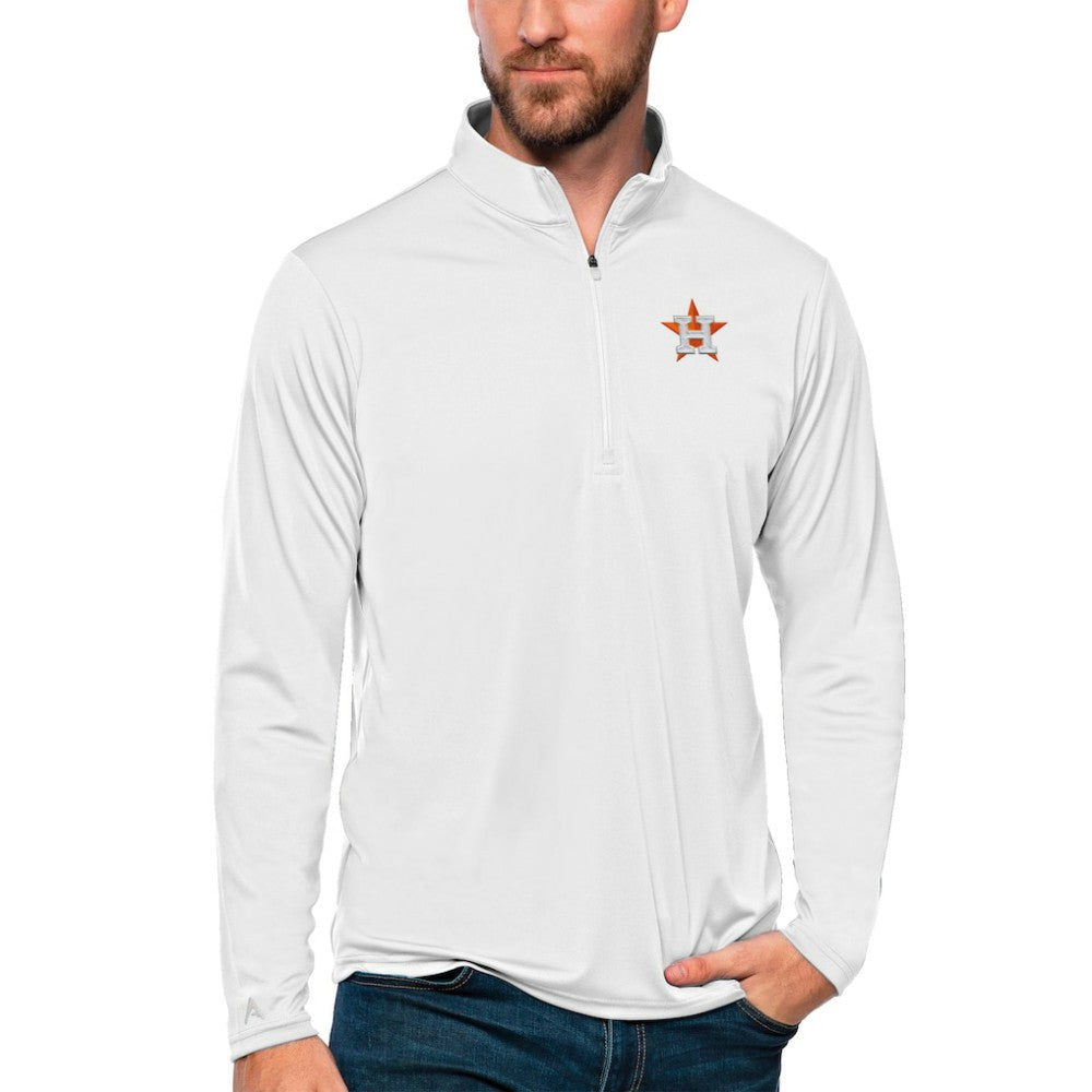 Houston Astros Antigua Tribute Quarter-Zip Pullover Top - MLB Pullover