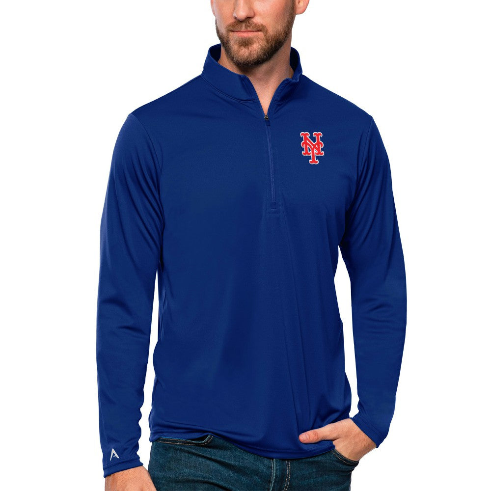 New York Mets Antigua Tribute Quarter-Zip Pullover Top - MLB Pullover