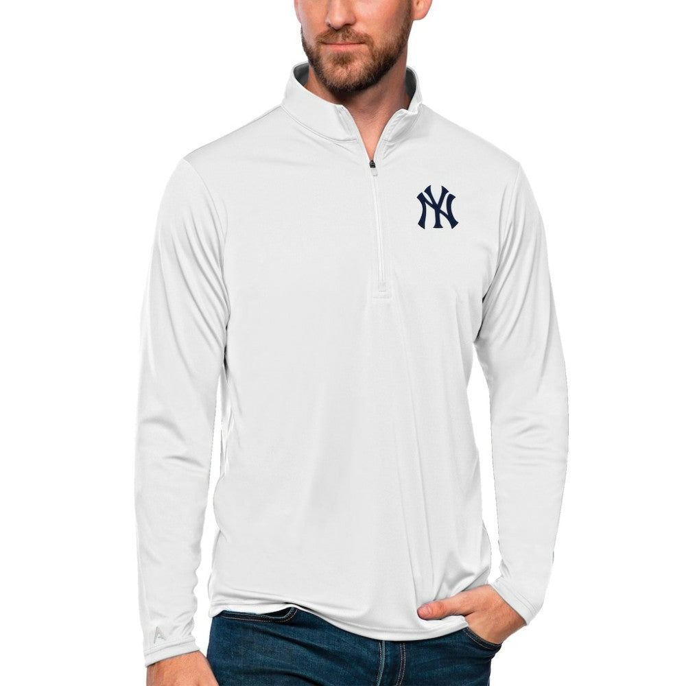 New York Yankees Antigua Tribute Quarter-Zip Pullover Top - MLB Pullover