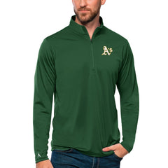 Athletics Antigua Tribute Quarter-Zip Pullover Top - MLB Pullover