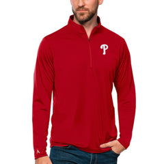 Philadelphia Phillies Antigua Tribute Quarter-Zip Pullover Top - MLB Pullover