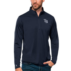 Tampa Bay Rays Antigua Tribute Quarter-Zip Pullover Top - MLB Pullover