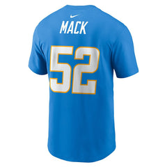 Los Angeles Chargers Khalil Mack Player Name & Number T-Shirt | NFL Discount