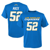Los Angeles Chargers Khalil Mack Youth Mainliner Player Name & Number T-Shirt | NFL US