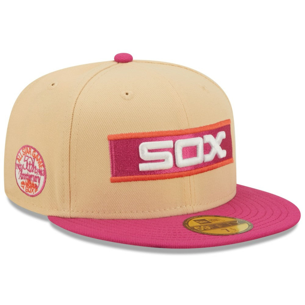 Chicago White Sox New Era 1933 MLB All-Star Game 50th Anniversary Mango Passion 59FIFTY Fitted Hat - MLB Hats