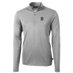 Detroit Tigers Cutter & Buck Big & Tall Virtue Eco Pique Quarter-Zip Pullover Jacket - MLB Jackets