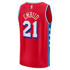Red Joel Embiid Philadelphia 76ers Fast Break Replica Player Jersey | NBA