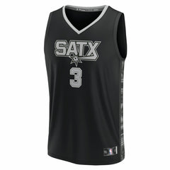 Black Keldon Johnson San Antonio Spurs Fast Break Replica Player Jersey | NBA