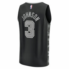 Black Keldon Johnson San Antonio Spurs Fast Break Replica Player Jersey | NBA