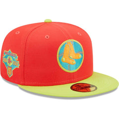 Boston Red Sox New Era Lava Highlighter Combo 59FIFTY Fitted Hat - MLB Hats