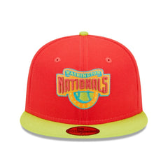 Washington Nationals New Era 2008 Inaugural Season Lava Highlighter Combo 59FIFTY Fitted Hat - MLB Hats