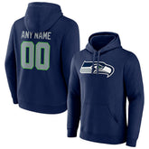 Seattle Seahawks Team Authentic Personalized Name & Number Pullover Hoodie | NFL Near me
