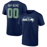 Seattle Seahawks Team Authentic Personalized Name & Number T-Shirt | NFL Hot