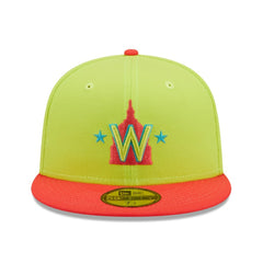 Washington Nationals New Era 2008 Inaugural Season Cyber Highlighter 59FIFTY Fitted Hat - MLB Hats