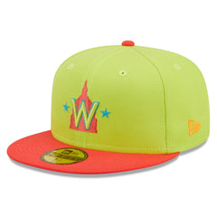 Washington Nationals New Era 2008 Inaugural Season Cyber Highlighter 59FIFTY Fitted Hat - MLB Hats