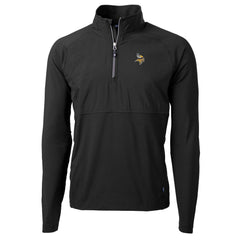 Minnesota Vikings Cutter & Buck Adapt Eco Knit Hybrid Recycled Quarter-Zip Raglan Jacket | NFL Sale