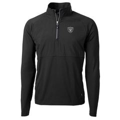 Las Vegas Raiders Cutter & Buck Adapt Eco Knit Hybrid Recycled Quarter-Zip Raglan Jacket | NFL Outlet