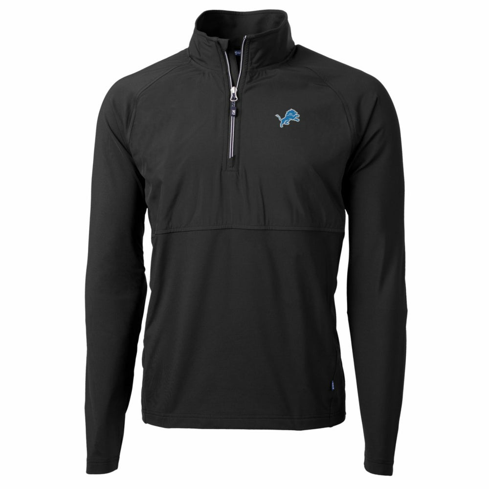 Detroit Lions Cutter & Buck Adapt Eco Knit Hybrid Recycled Quarter-Zip Raglan Jacket | NFL Outlet