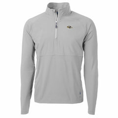Baltimore Ravens Cutter & Buck Adapt Eco Knit Hybrid Recycled Quarter-Zip Raglan Jacket | NFL Sale