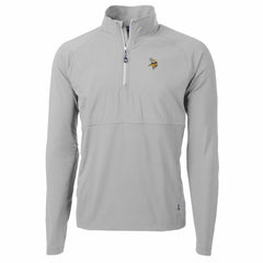 Minnesota Vikings Cutter & Buck Adapt Eco Knit Hybrid Recycled Quarter-Zip Raglan Jacket | NFL Sale