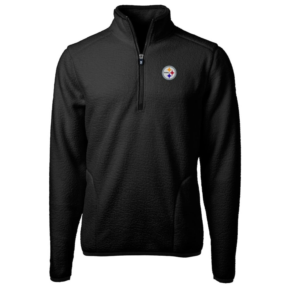 Pittsburgh Steelers Cutter & Buck Cascade Eco Sherpa Fleece Quarter-Zip Pullover Jacket | NFL Online