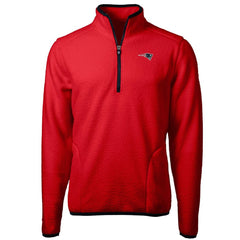 New England Patriots Cutter & Buck Cascade Eco Sherpa Fleece Quarter-Zip Pullover Jacket | NFL Sale