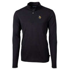 Minnesota Vikings Cutter & Buck Big & Tall Virtue Eco Pique Quarter-Zip Pullover Jacket | NFL On sale