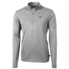 Kansas City Chiefs Cutter & Buck Big & Tall Virtue Eco Pique Quarter-Zip Pullover Jacket | NFL New