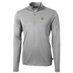 Minnesota Vikings Cutter & Buck Big & Tall Virtue Eco Pique Quarter-Zip Pullover Jacket | NFL Near me