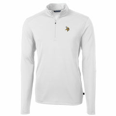 Minnesota Vikings Cutter & Buck Big & Tall Virtue Eco Pique Quarter-Zip Pullover Jacket | NFL Online