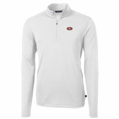 San Francisco 49ers Cutter & Buck Big & Tall Virtue Eco Pique Quarter-Zip Pullover Jacket | NFL New