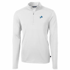 Detroit Lions Cutter & Buck Big & Tall Virtue Eco Pique Quarter-Zip Pullover Jacket | NFL Online