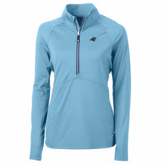 Carolina Panthers Cutter & Buck Women's Adapt Eco Knit Stretch Recycled Half-Zip Pullover Top | NFL US