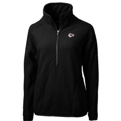 Kansas City Chiefs Cutter & Buck Women's Cascade Eco Sherpa Fleece Half-Zip Pullover Jacket | NFL Near me