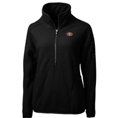 San Francisco 49ers Cutter & Buck Women's Cascade Eco Sherpa Fleece Half-Zip Pullover Jacket | NFL US