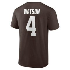 Cleveland Browns Deshaun Watson Player Icon Name & Number T-Shirt | NFL Sale