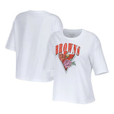 Cleveland Browns WEAR by Erin Andrews Women's Boxy Floral Cropped T-Shirt | NFL Discount