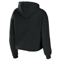 New Orleans Saints WEAR by Erin Andrews Women's Cropped Sponge Fleece Pullover Hoodie | NFL Outlet