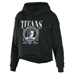 Tennessee Titans WEAR by Erin Andrews Women's Cropped Sponge Fleece Pullover Hoodie | NFL On sale