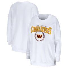Washington Commanders WEAR by Erin Andrews Women's Oversized Pullover Sweatshirt | NFL Outlet