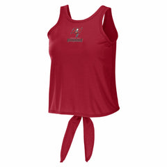 Tampa Bay Buccaneers WEAR by Erin Andrews Women's Open Back Twist Tie Tank Top | NFL Hot