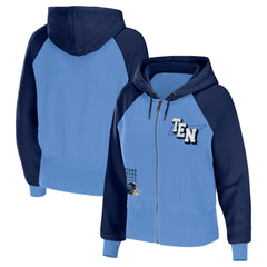 Tennessee Titans WEAR by Erin Andrews Women's Colorblock Lightweight Full-Zip Hoodie | NFL Online