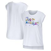 Los Angeles Rams WEAR by Erin Andrews Women's Greetings From Muscle T-Shirt | NFL On sale